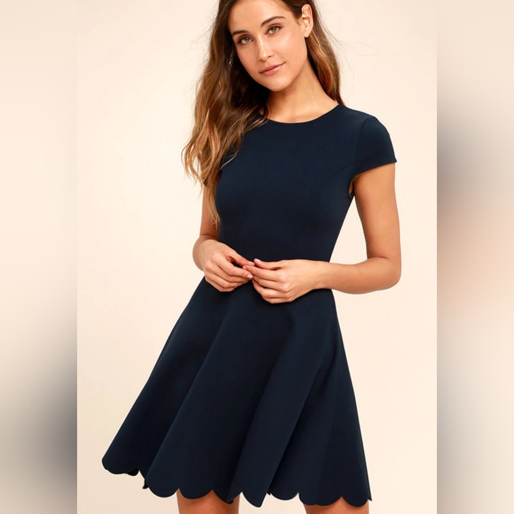 Lulus Navy Blue Dress, Size Small